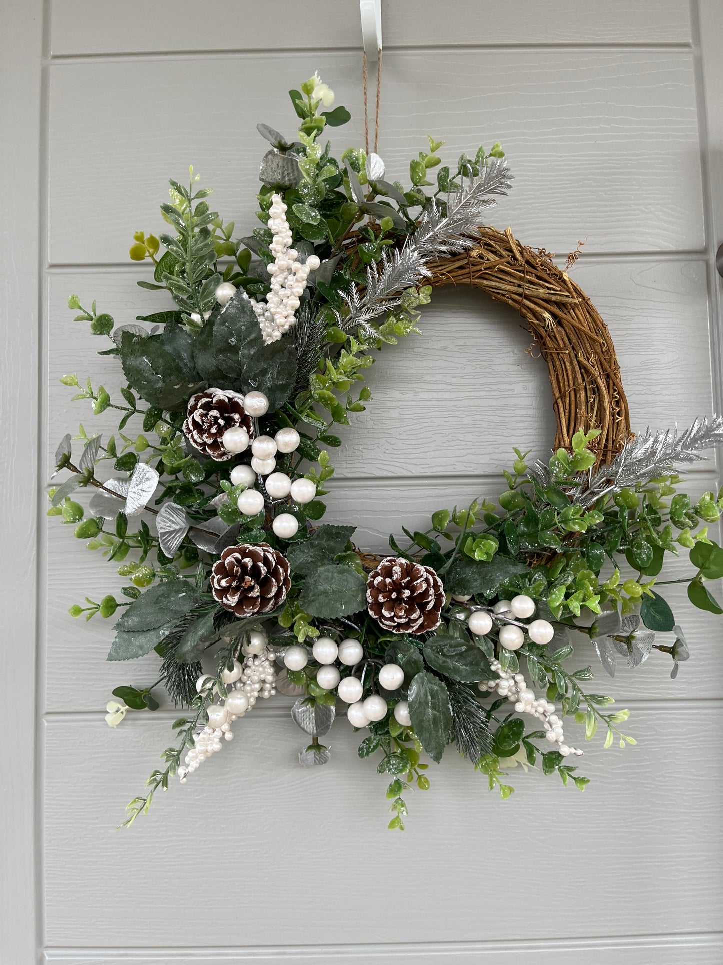 Christmas artificial floral wreath