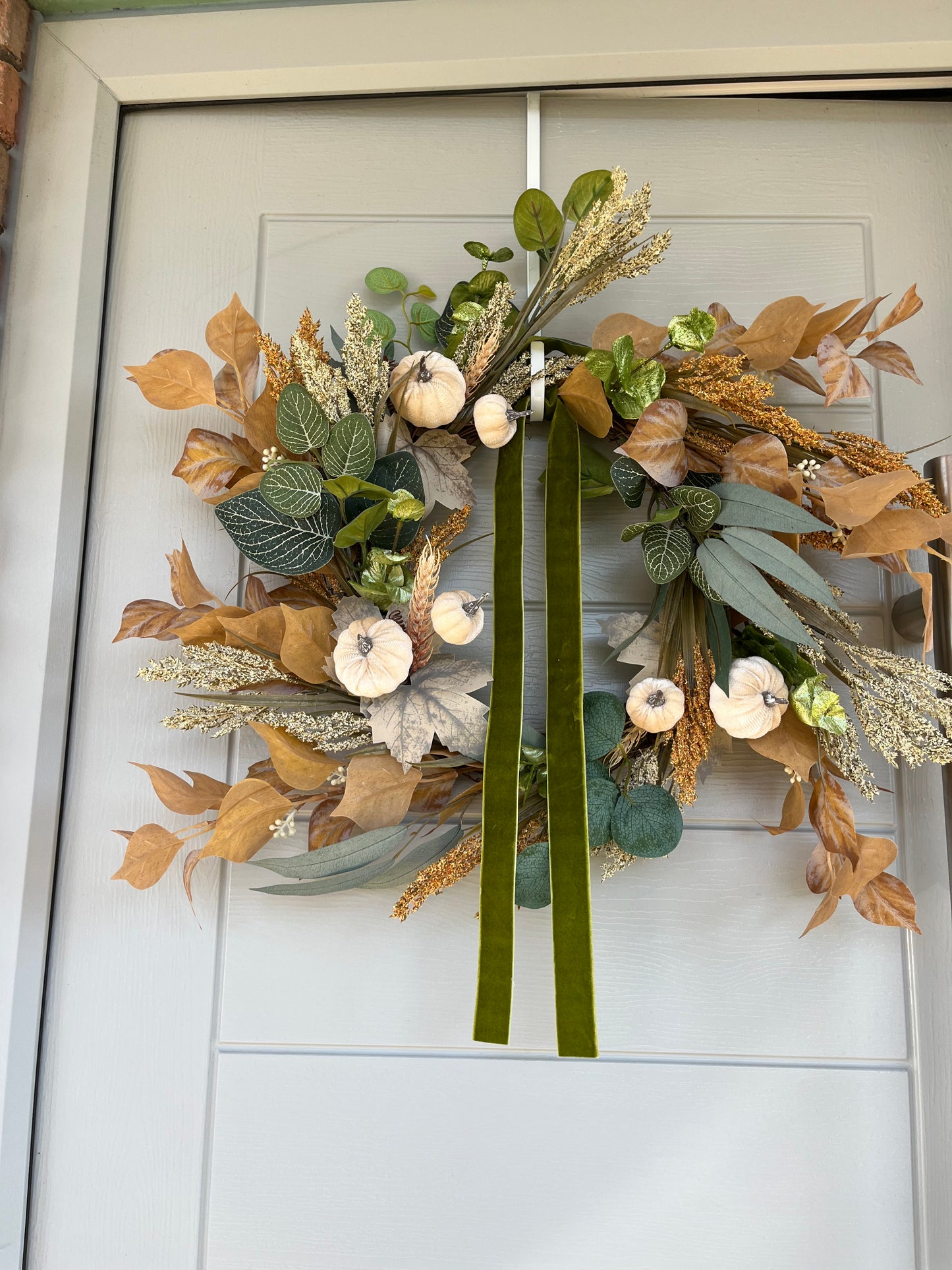 Autumn artificial floral wreath