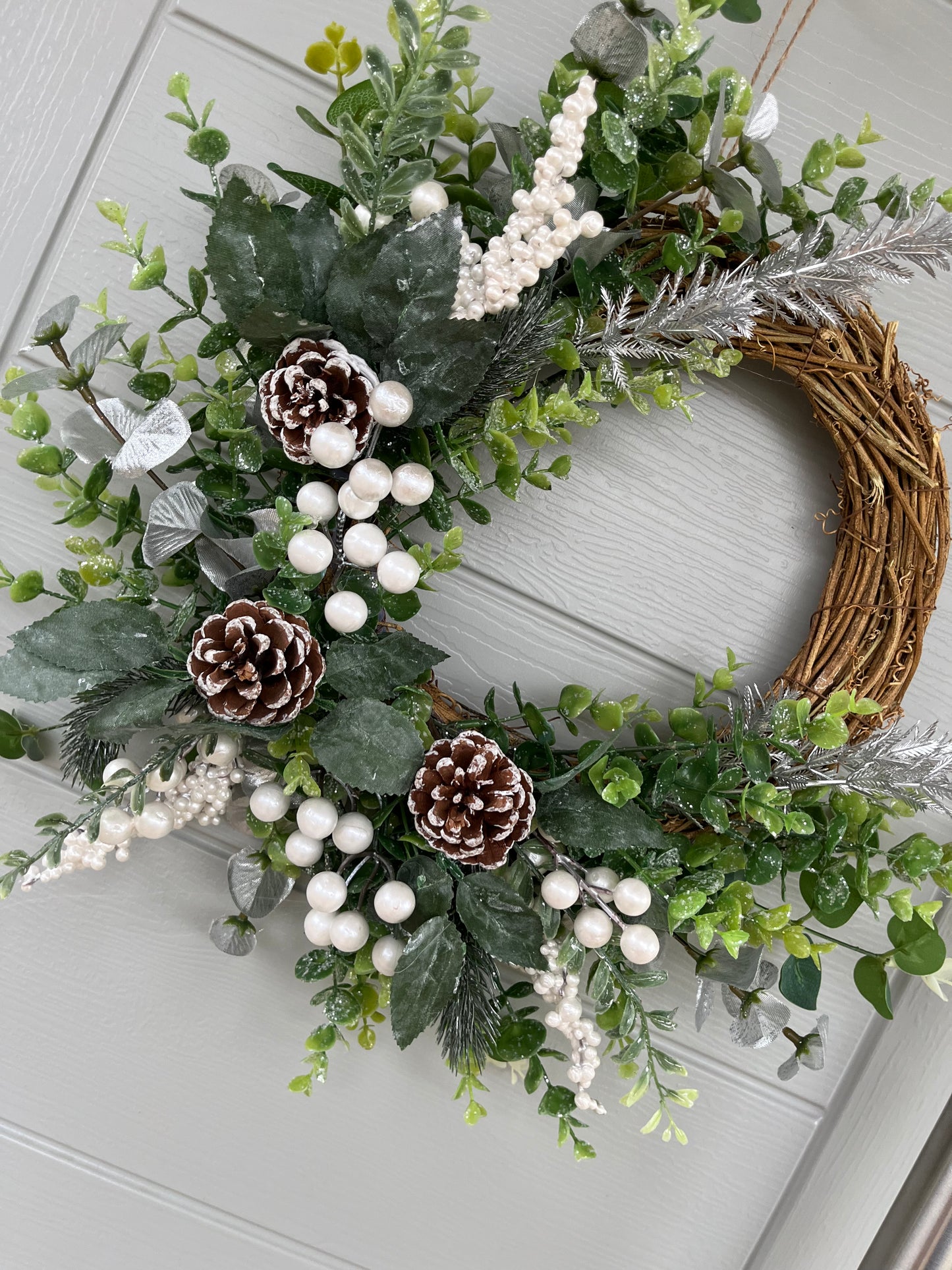 Christmas artificial floral wreath