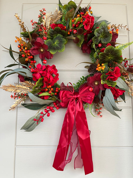 Autumn/Winter artificial floral wreath